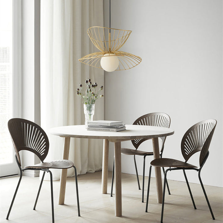 Ritta Luminaires Suspension Vertigo LED Métal Noir/Or Salle à manger - Neutralighting