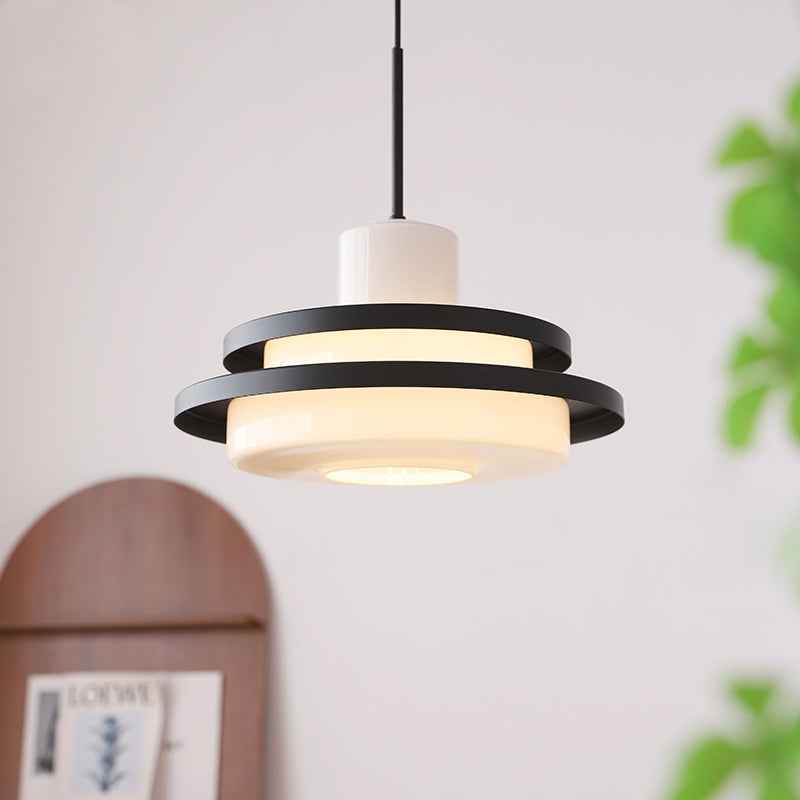 Valentina Milieu du Siècle Bauhaus Suspension Verre Chambre à Coucher Salle à Manger - Neutralighting