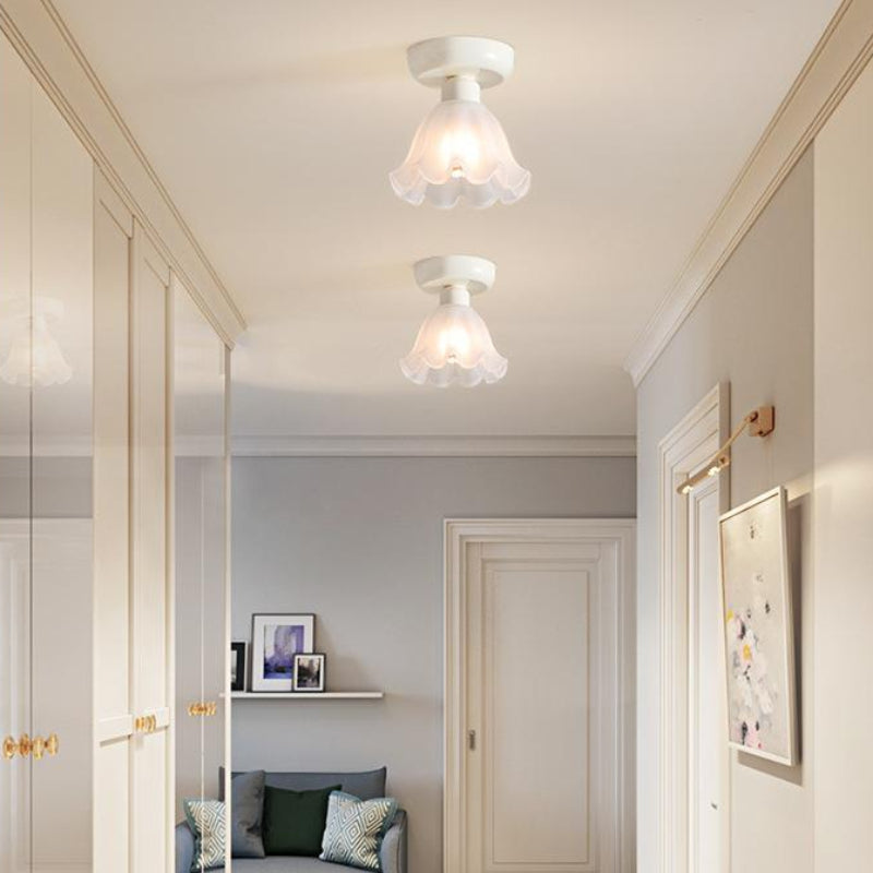 Arisha Mignon Plafonnier Métal Verre Chambre à Coucher/ Salle d&