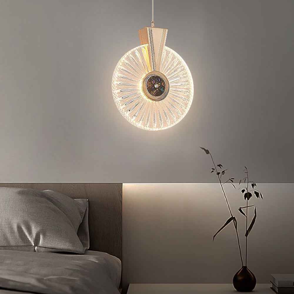 Kristy Luminaires Suspensions Arc Deco Moderne Simple Métal/Acrylique Doré Salon - Neutralighting