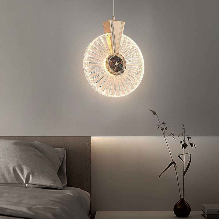 Kristy Luminaires Suspensions Arc Deco Moderne Simple Métal/Acrylique Doré Salon - Neutralighting