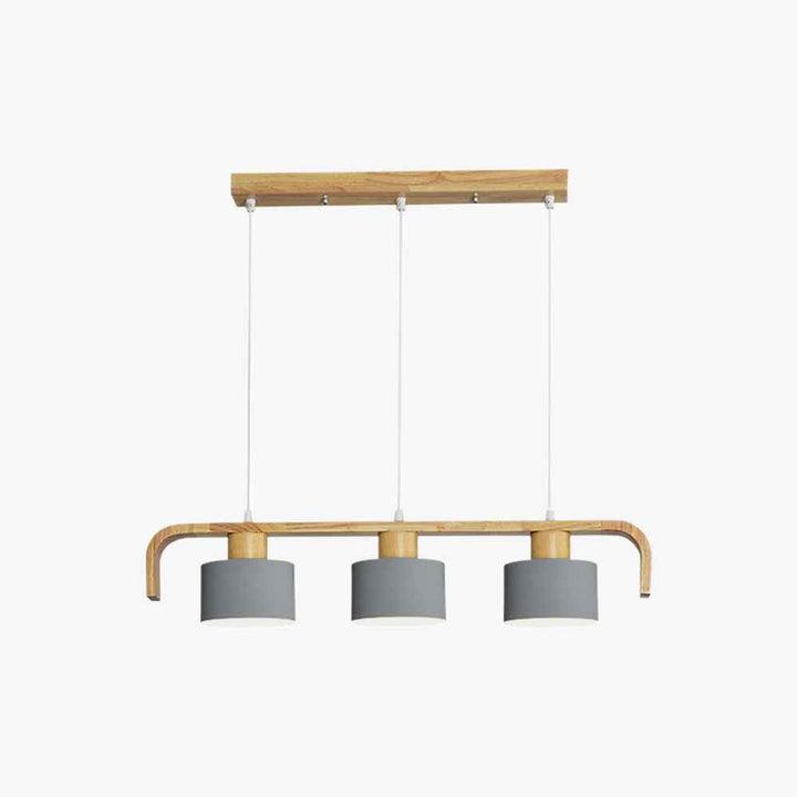 Valentina Moderne Luminaires Suspensions Cylindre Nordique Bambou Blanc/Vert/Gris Chambre à Coucher - Neutralighting
