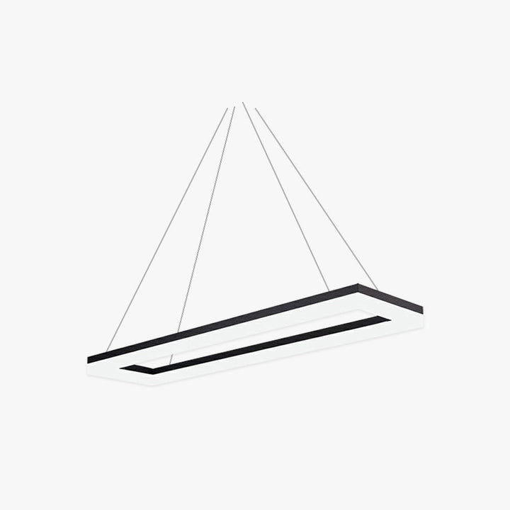 Arisha Luminaires Suspensions Carrée Simple Moderne Acrylique Noir/Blanc Salon/Chambre à Coucher/Salle à Manger - Neutralighting