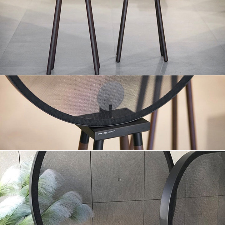 Arisha Lampadaire Géométrique Moderne, Métal/Bois, Gris, Salon - Neutralighting