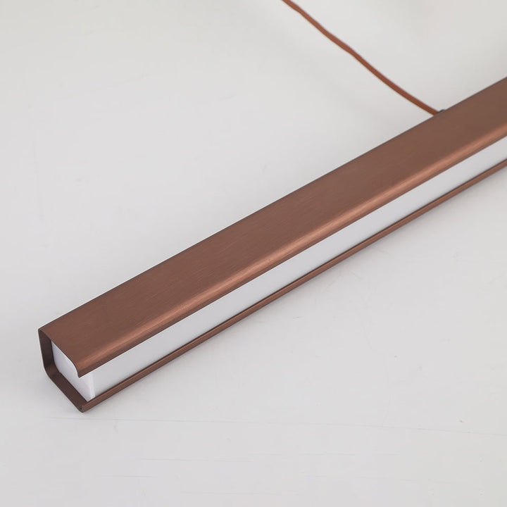Thala Suspension Linéaire Moderne Noir/Marron Salon - Neutralighting