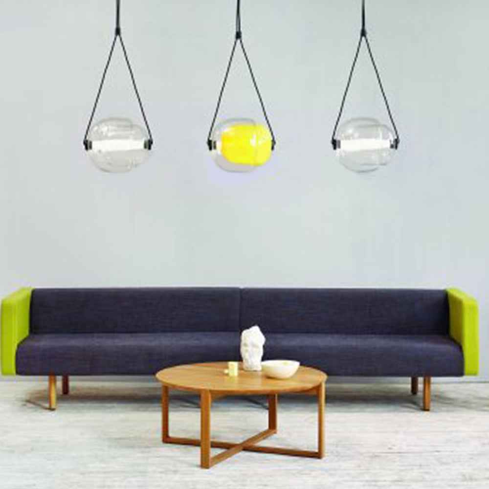 Valentina Design Luminaires Suspensions Bulle Moderne LED Verre Bleu/Jaune/Rose/Blanc Salon/Chambre à Coucher - Neutralighting