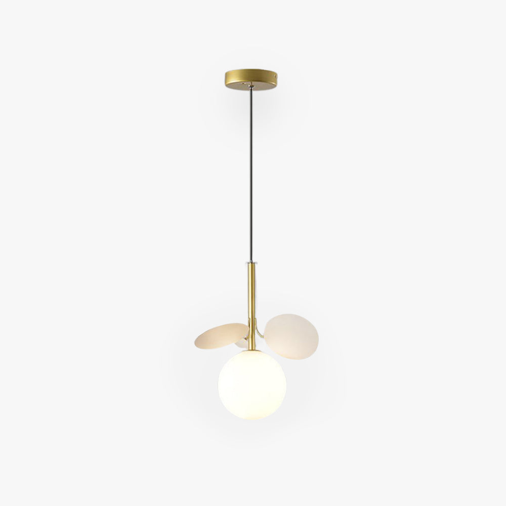 Arisha Luminaires Suspensions Globe Moderne Design Métal Verre Multicolore/Blanc Salon/Chambre d&