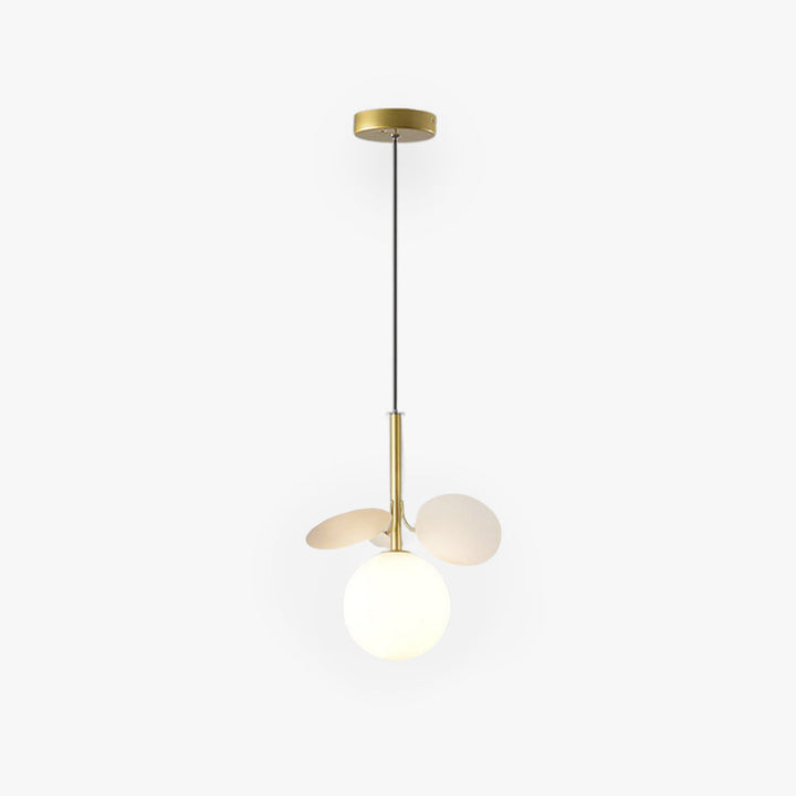 Arisha Luminaires Suspensions Globe Moderne Design Métal Verre Multicolore/Blanc Salon/Chambre d&