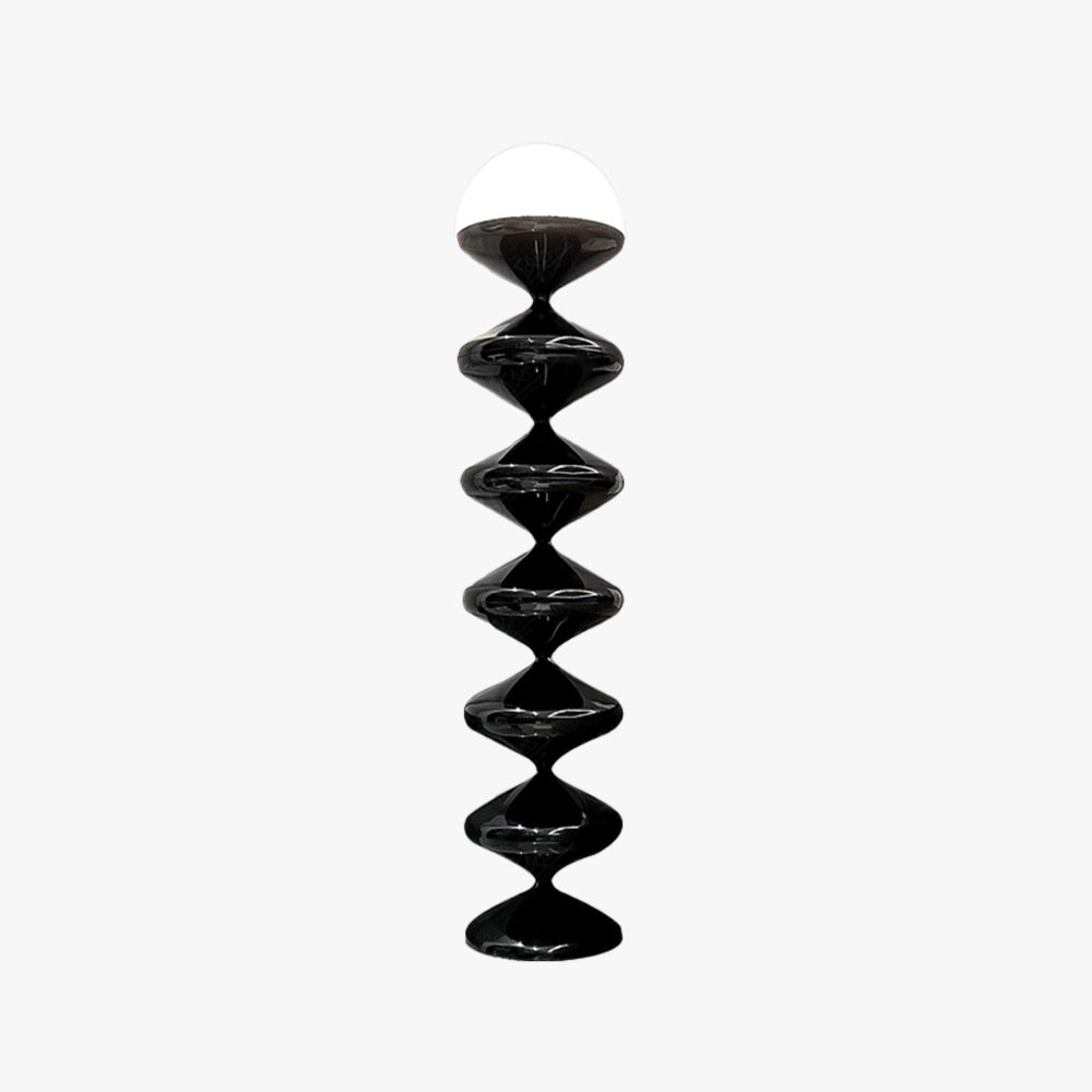 Salagado Lampadaire Gourde Moderne, Métal, Noir/Blanc, Salon - Neutralighting
