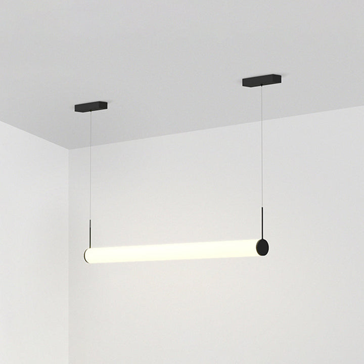 Ray Suspension Extérieure Cylindre Moderne, Métal/Acrylique, Noir/Blanc, Balcon - Neutralighting