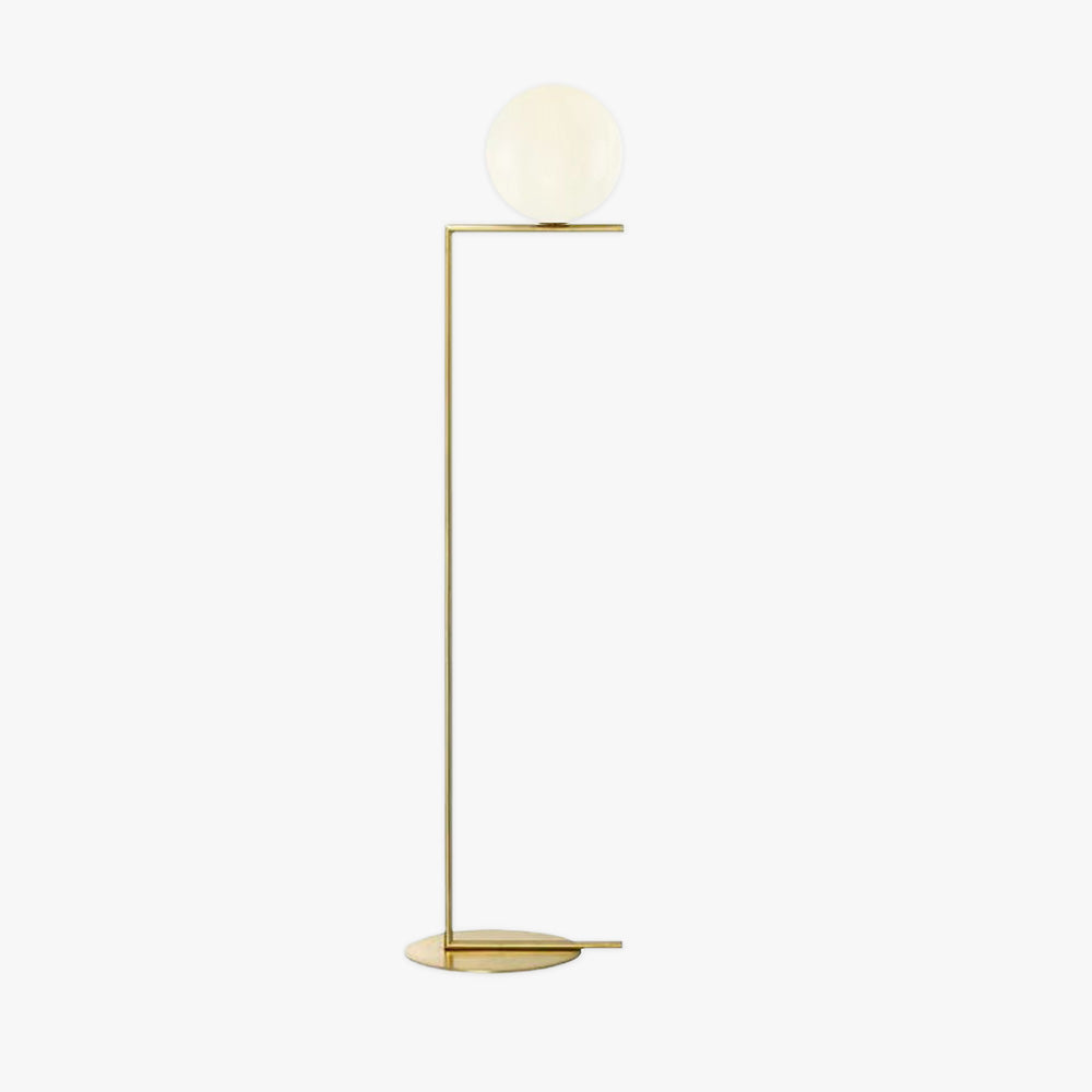 Valentina Lampadaire Globe Moderne Métal/Verre Laiton/Argent Salon/Chambre - Neutralighting