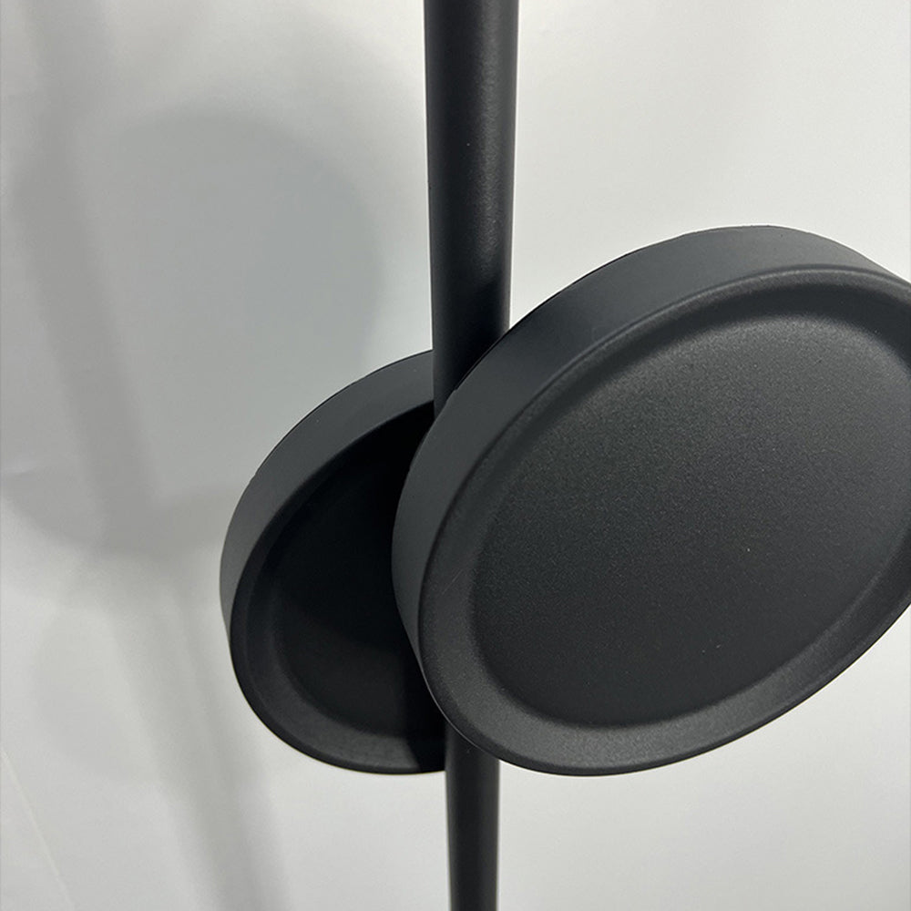 Mira Design Lampadaire Rond Nordique Métal Noir Bureau/Chambre à Coucher - Neutralighting