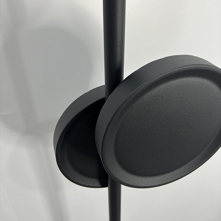 Mira Design Lampadaire Rond Nordique Métal Noir Bureau/Chambre à Coucher - Neutralighting