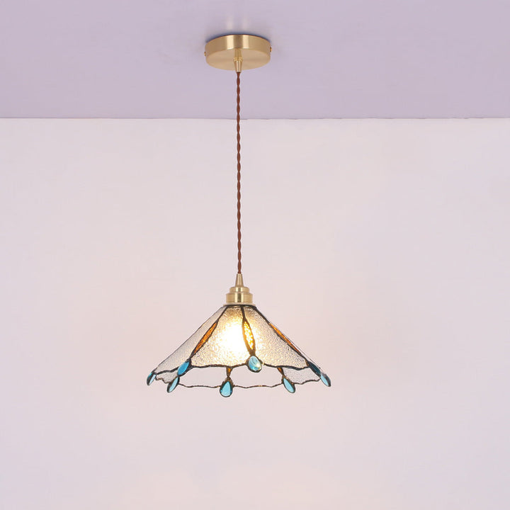 Tiffany Vintage Suspension Métal/Verre Chambre/Salon/Entrée - Neutralighting