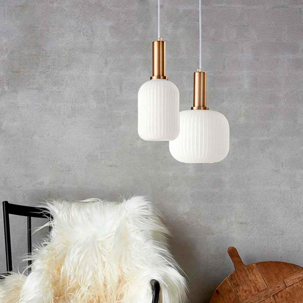 Orvia Luminaires Suspensions Cylindre Moderne Blanc - Neutralighting