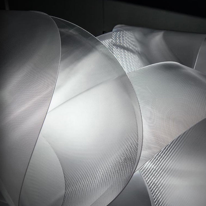 Arisha Suspension Fleur Simple, PVC, Blanc, Salon - Neutralighting