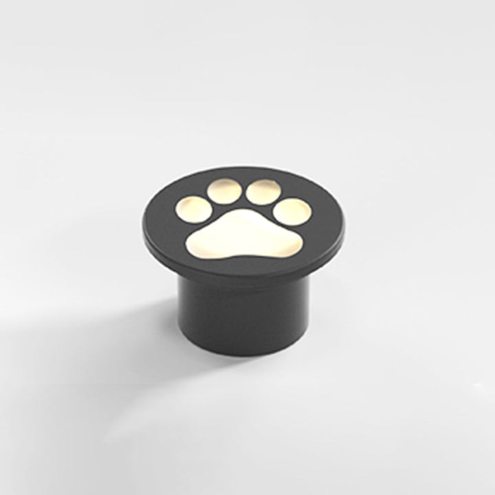 Aria Lampe Extérieure au Sol Patte de chat Moderne, Métal, Gris, Cour - Neutralighting