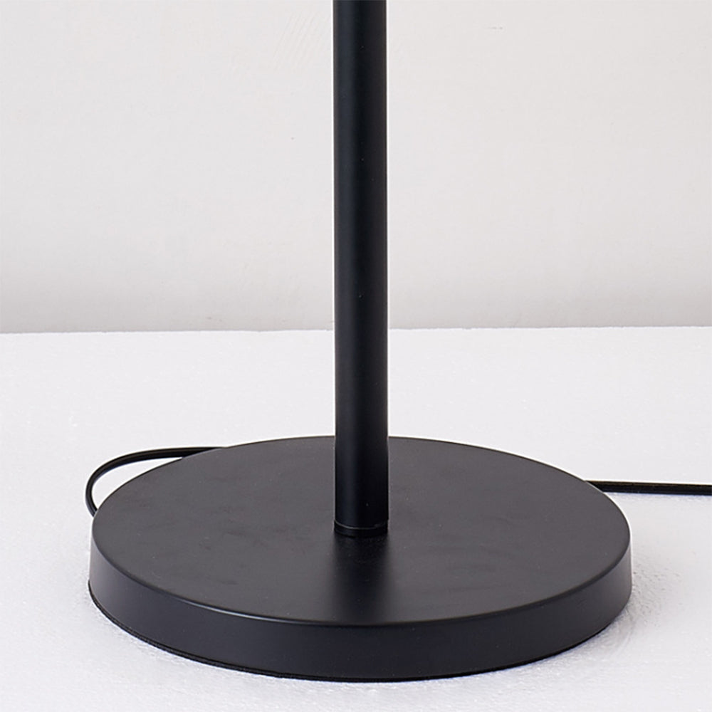 Arisha Design Lampadaire Rond Moderne Métal/Acrylique Noir/Blanc Salon/Chambre - Neutralighting