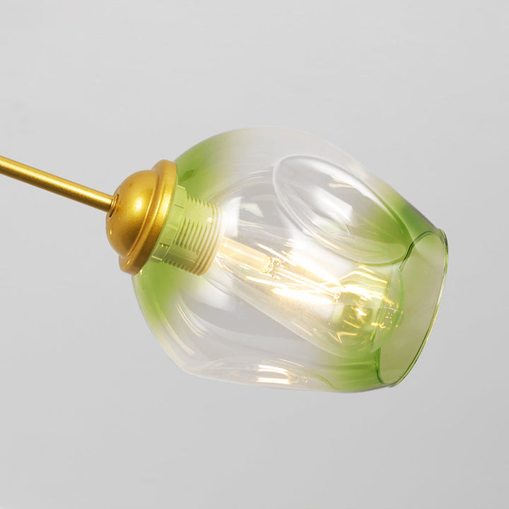 Kirae Suspension Nordique. Verre. Noir/Or. Salon - Neutralighting