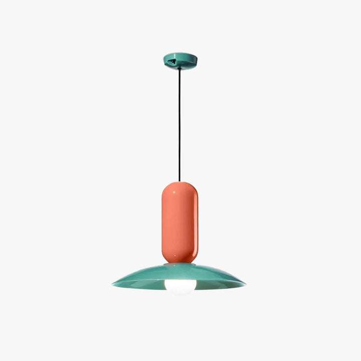 Ulmo Suspension Dôme Moderne. Metal. Vert/Blanc/Orange. Salon - Neutralighting