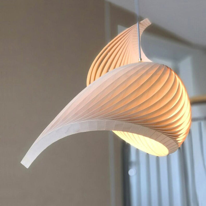 Muto Suspension Spirale Moderne, Metal/Bois, Bois, Salon - Neutralighting