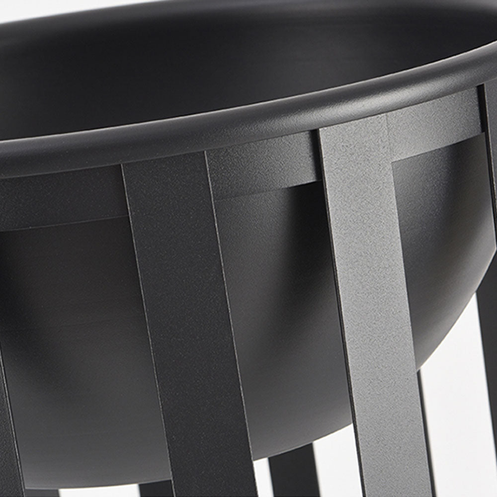 Ray Lampadaire Solaire Globe Moderne, Métal, Noir, Allée - Neutralighting