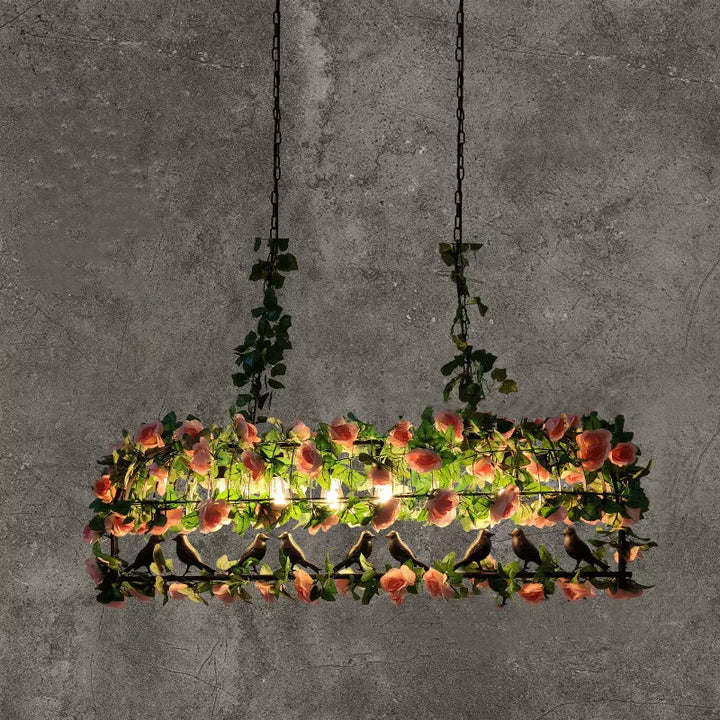 Silva Art LED Suspension Vert Métal Bois Salle à manger Salon - Neutralighting