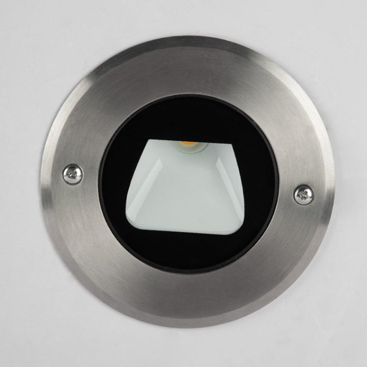 Ray Éclairage Escalier Extérieur Rond Simple, Métal/Verre, Noir, Escalier - Neutralighting