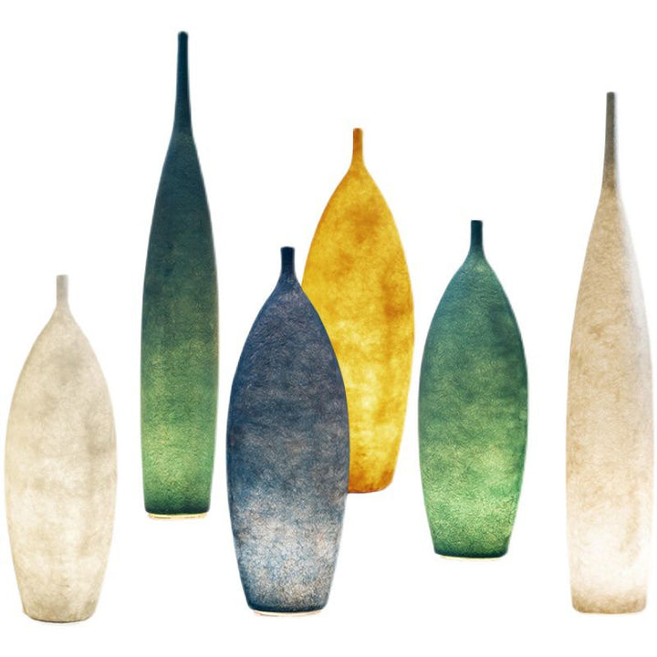 Avi Moderne LED Lampadaire Bouteille Blanc Jaune Bleu Résine Chambre - Neutralighting