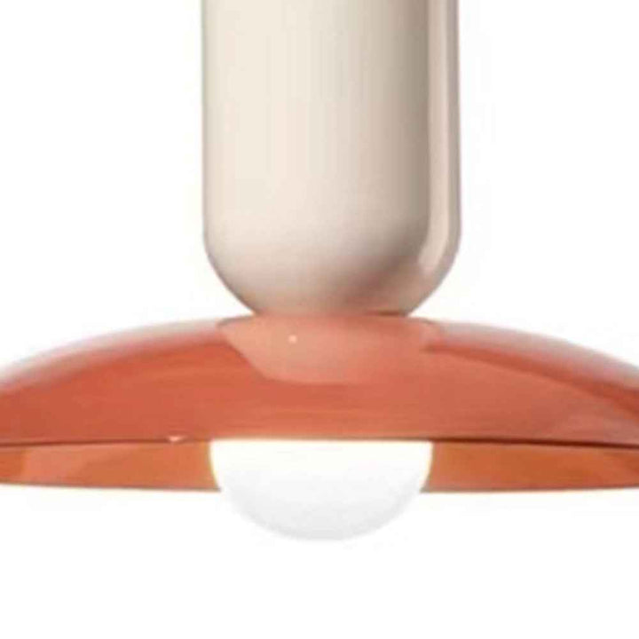 Ulmo Suspension Dôme Moderne. Metal. Vert/Blanc/Orange. Salon - Neutralighting