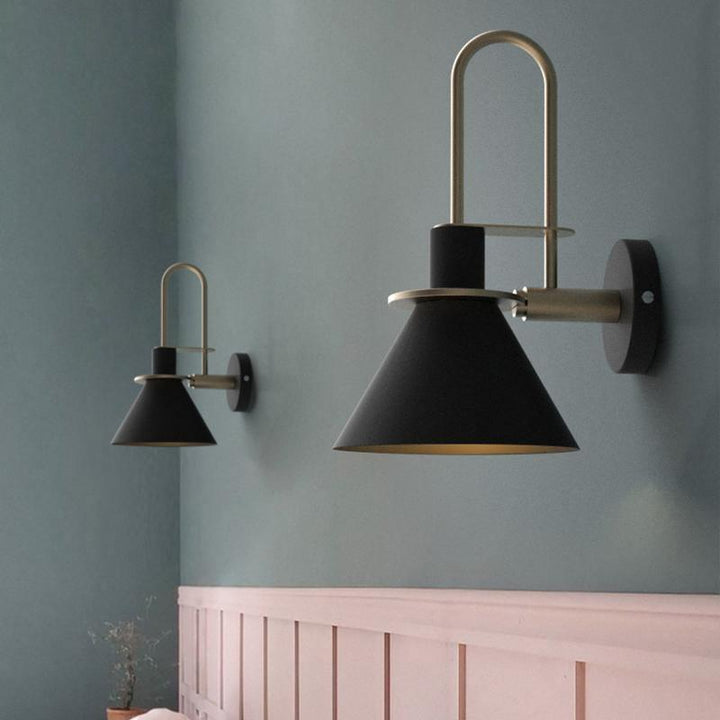 Lustra Lampe Murale Noire et Dorée Minimaliste - Neutralighting
