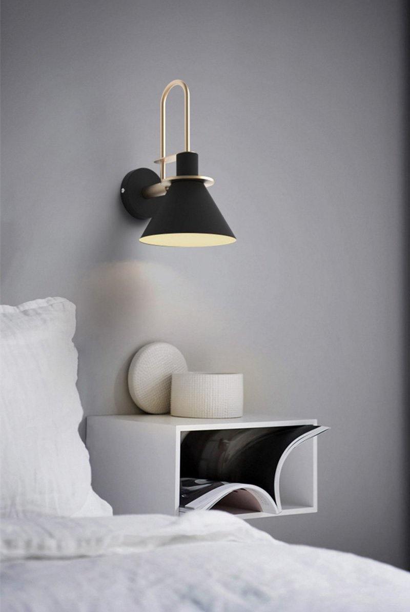 Lustra Lampe Murale Noire et Dorée Minimaliste - Neutralighting