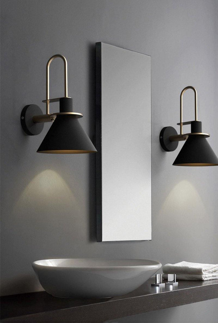 Lustra Lampe Murale Noire et Dorée Minimaliste - Neutralighting