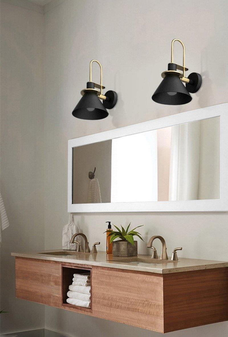 Lustra Lampe Murale Noire et Dorée Minimaliste - Neutralighting