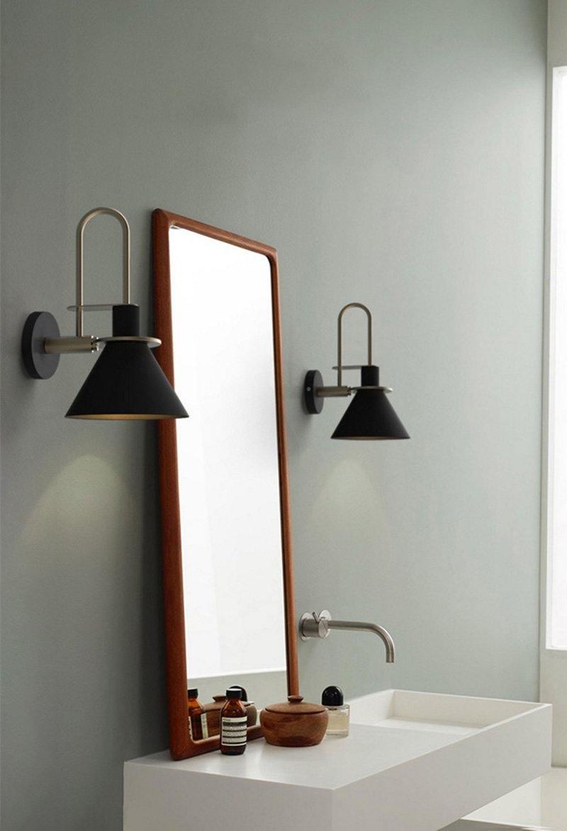 Lustra Lampe Murale Noire et Dorée Minimaliste - Neutralighting