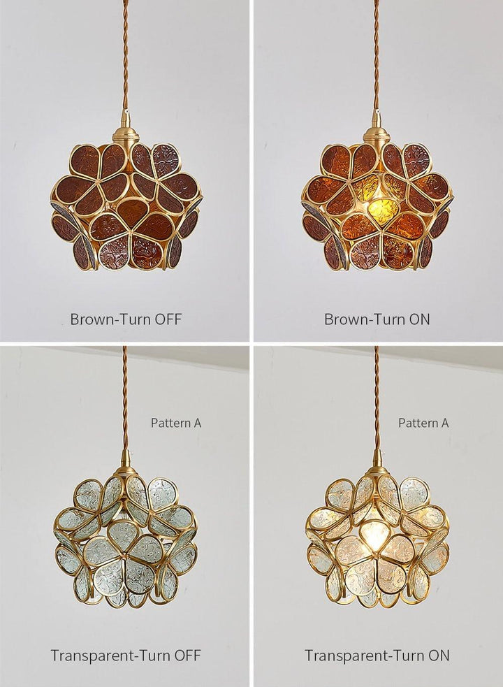 Lustra Suspension en Verre en Forme de Pétale pour Cuisine - Neutralighting