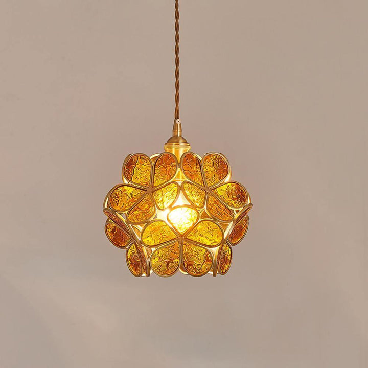 Lustra Suspension en Verre en Forme de Pétale pour Cuisine - Neutralighting