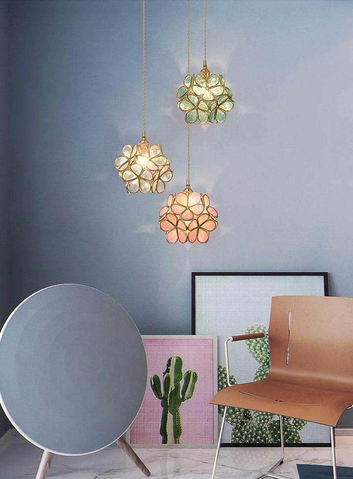 Lustra Suspension en Verre en Forme de Pétale pour Cuisine - Neutralighting