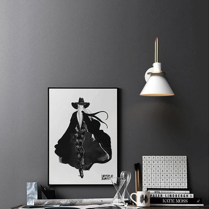 Lustra Lampe Murale Noire et Dorée Minimaliste - Neutralighting