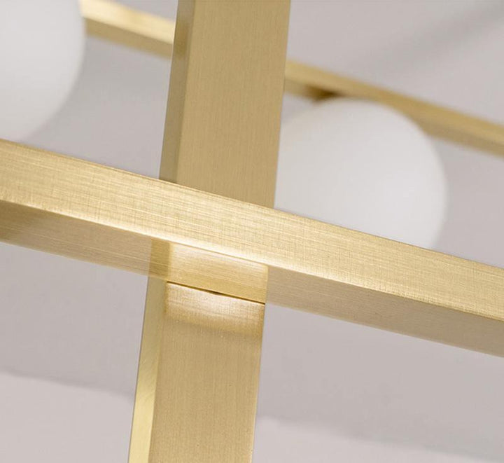 Lustra Chandelier Mondrian en Verre et Laiton Moderne - Neutralighting