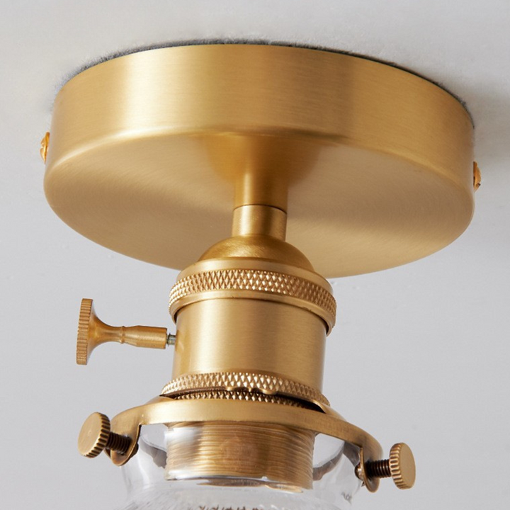Arisha Plafonnier Luxueux Métal Verre Couloir - Neutralighting