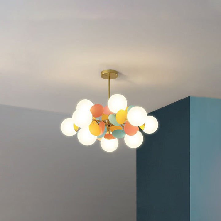 Nexen Plafonnier en forme de branche florale multicolore - Neutralighting