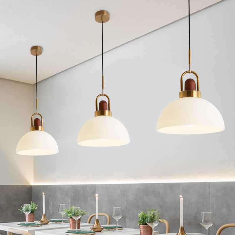 Valentina Moderne LED Suspension Métal Bois Verre Salle à Manger Chambre à Coucher - Neutralighting