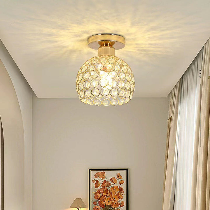 Arisha Moderne Plafonnier Métal Verre Chambre À Coucher - Neutralighting