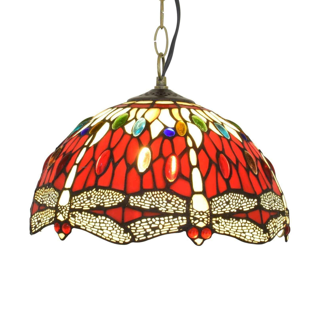 Tiffany Vintage LED Suspension Verre Chambre À Coucher/Salon - Neutralighting