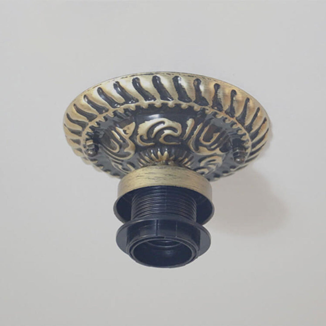 Tiffany Vintage Bol LED Plafonnier Métal Verre Salon - Neutralighting