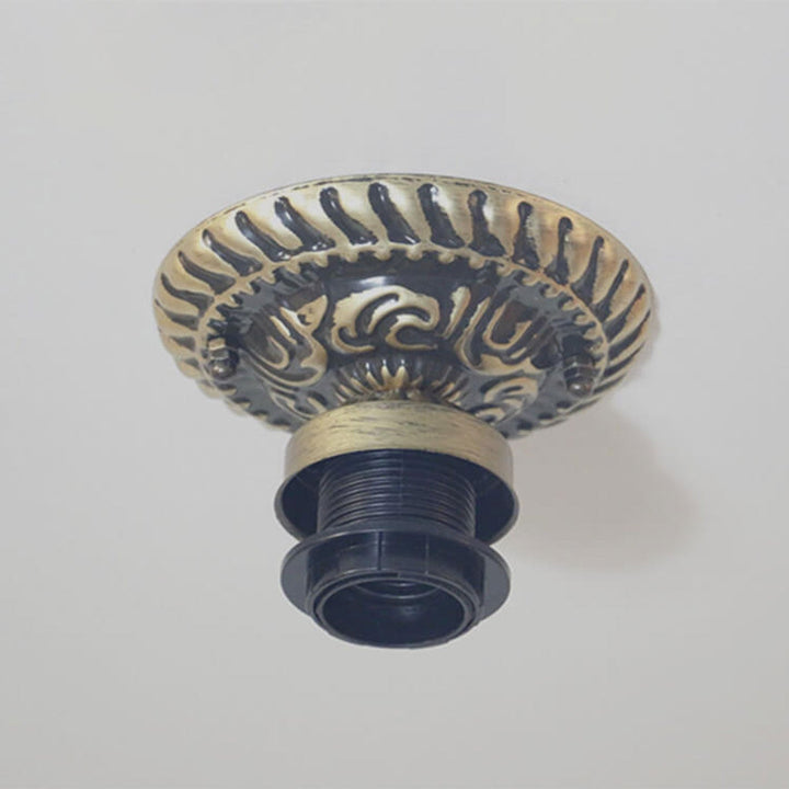 Tiffany Vintage Bol LED Plafonnier Métal Verre Salon - Neutralighting