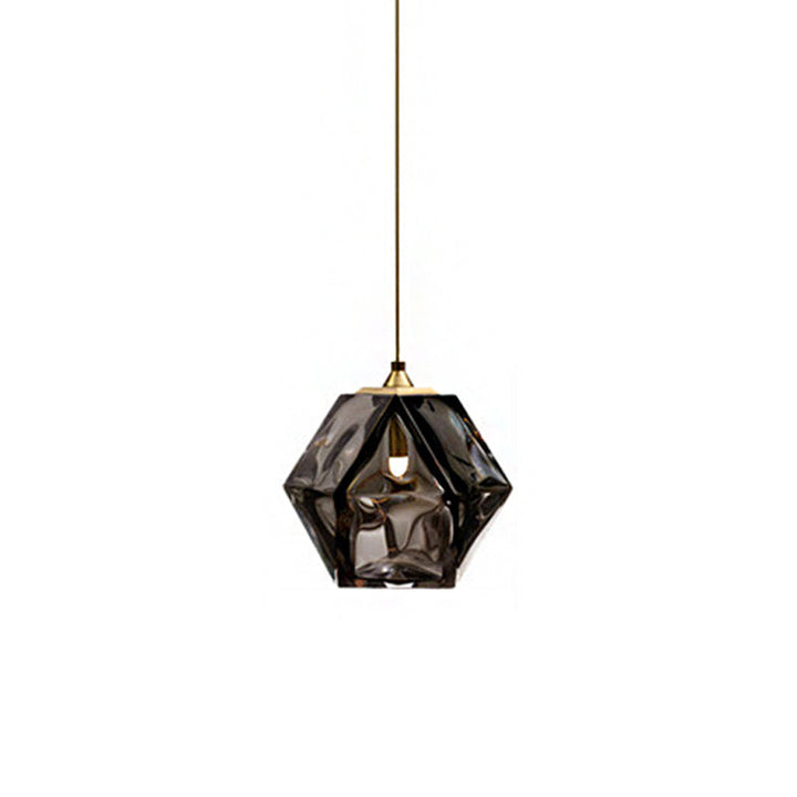 Valentina Polyèdre LED Suspension Métal Verre Cuisine Chambre à Coucher - Neutralighting