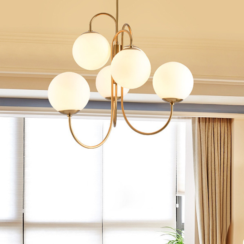 Valentina Lustre LED Luxueux Verre Métal Salon Chambre à Coucher - Neutralighting