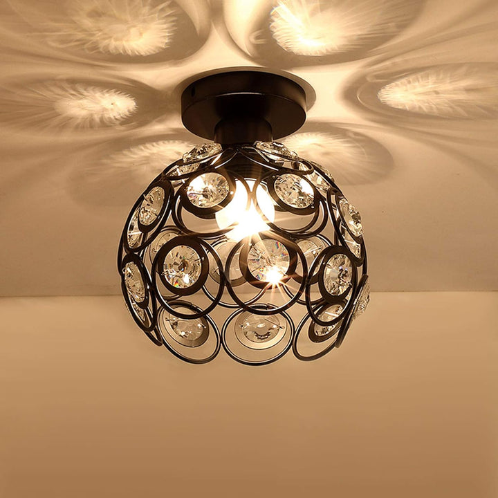 Arisha Moderne Plafonnier Métal Verre Chambre À Coucher - Neutralighting